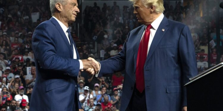 RFK Jr. is pictured with a McDonald’s burger as Trump Jr. says ‘Make America Healthy Again starts TOMORROW’ RFK Jr. is pictured with a McDonald’s burger as Trump Jr. says ‘Make America Healthy Again starts TOMORROW’
