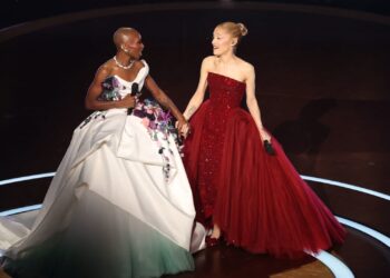 Oscars 2025 live updates: ‘Wicked’ scores its first win after Ariana Grande and Cynthia Erivo open the show